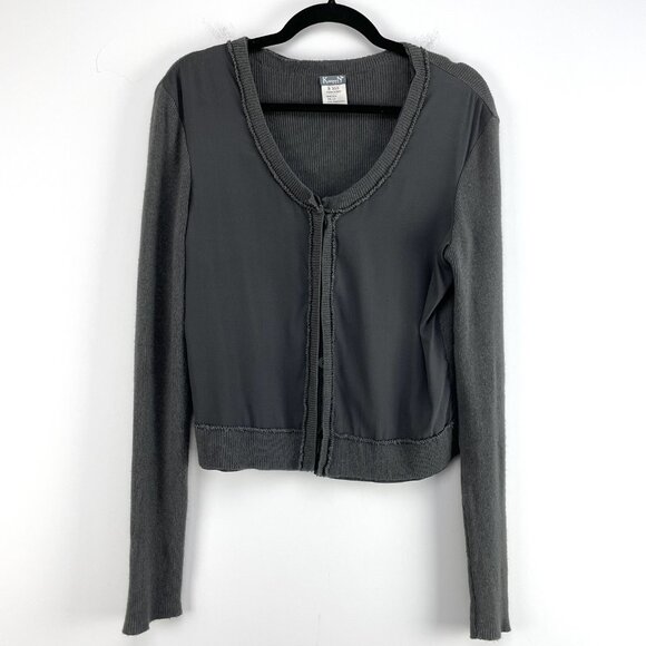 KristenseN Du Nord Womens Size 2 Silk Cashmere Gray Button Up Cardigan - Picture 7 of 13